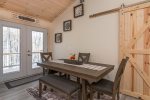 Eat in kitchen includes dining room table for 6